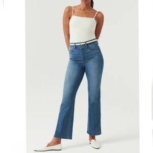 SPANX Vintage Indigo Cropped Kick Flair Pant